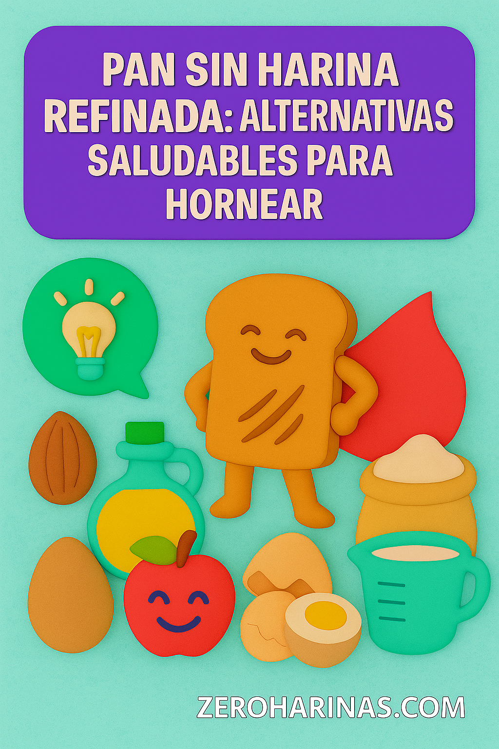 PAN SIN HARINA REFINADA: ALTERNATIVAS SALUDABLES PARA HORNEAR