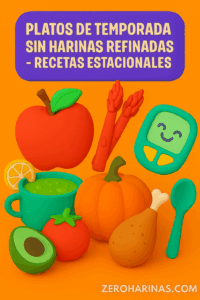 PLATOS DE TEMPORADA SIN HARINAS REFINADAS - RECETAS ESTACIONALES