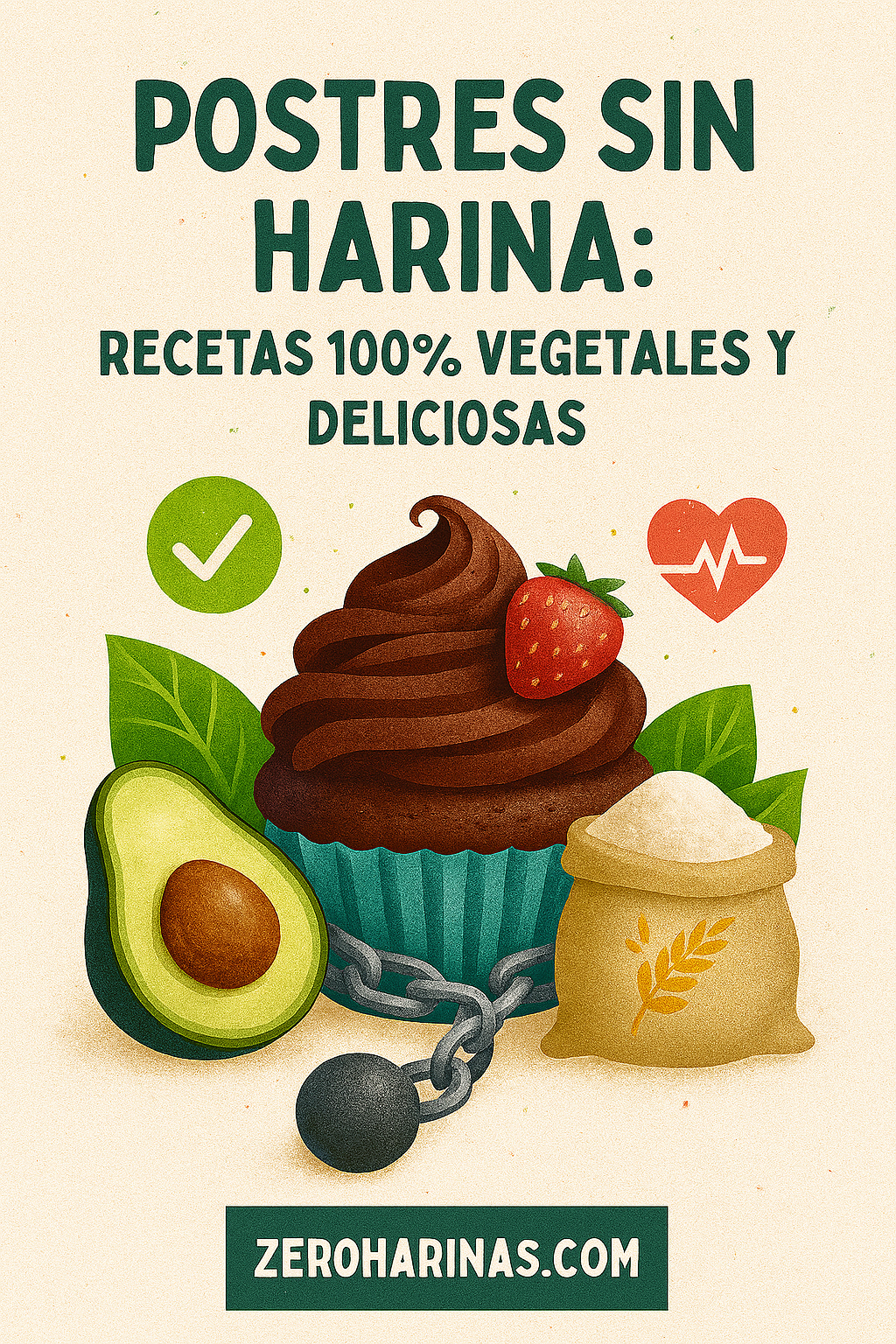 POSTRES SIN HARINA: RECETAS 100% VEGETALES Y DELICIOSAS